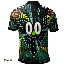 Wallabies Rugby Polo Shirt - Custom Kangaroo Rugby Championship Sport Aboriginal Culture Personalised Player And Number Polo Shirt Amazing Aussie