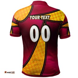 Broncos Rugby Polo Shirt - Custom Broncos Horse Rugby NRL Grand Final with Dot Painting Personalised Player And Number Polo Shirt Amazing Aussie