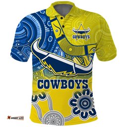 Cowboys Rugby Polo Shirt Aboriginal Boomerang Go Premiers North Queensland Amazing Aussie