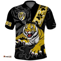 Richmond Football Polo Shirt Tigers 1885 Indigenous Basic Style Amazing Aussie
