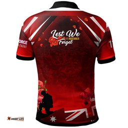 St.George Rugby Polo Shirt - Custom St.George Remembrance Day Lest We Forget Poppies Polo Shirt Amazing Aussie