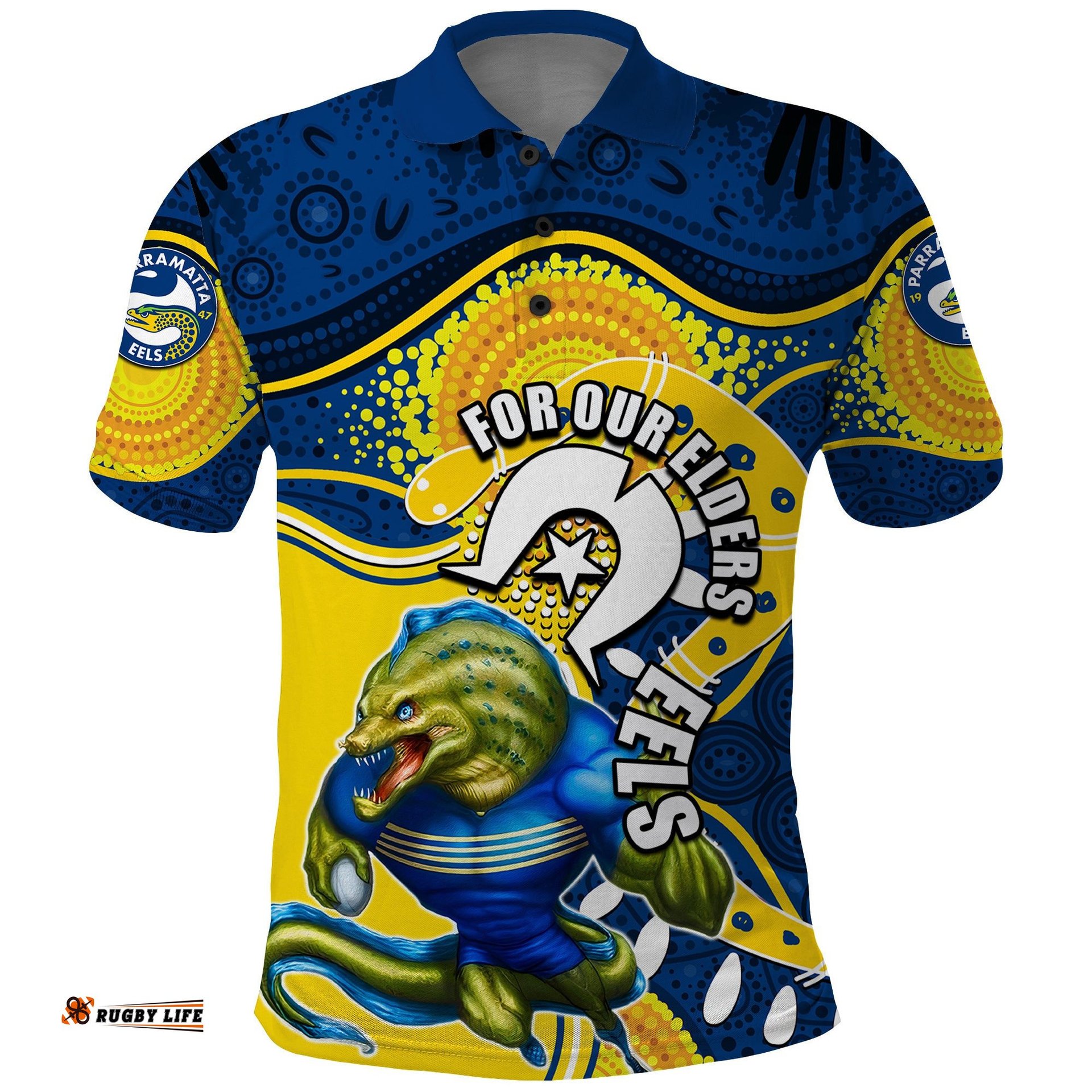 Eels Mascot NRL Polo Shirt NAIDOC