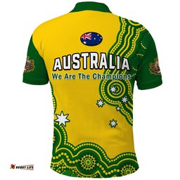 Australia Rugby Polo Shirt Jillaroos Champions Indigenous Yellow Style Amazing Aussie