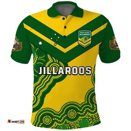 Australia Rugby Polo Shirt Jillaroos Champions Indigenous Yellow Style Amazing Aussie