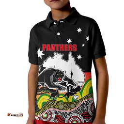 Custom Personalised Panther Rugby Polo Shirt Australia Day Style Amazing Aussie
