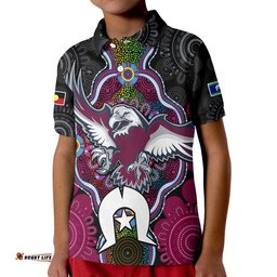 Custom Personalised Sea Eagles Rugby NAIDOC Week Polo Shirt Indigenous Amazing Aussie
