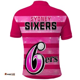 Sydney Sixers Cricket Polo Shirt Galaxy Star Simple Ver.01 Amazing Aussie