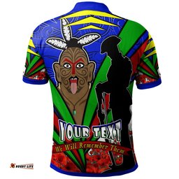Warriors Rugby Polo Shirt - Custom Warriors We Will Remember Them And Poppies Polo Shirt Amazing Aussie