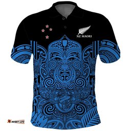 Custom Text And Number New Zealand Tiki Rugby Polo Shirt NZ Maori Koru Pattern Ver.05 Amazing Aussie