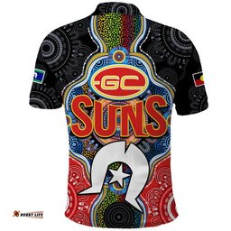 Suns Football NAIDOC Week Polo Shirt Indigenous Amazing Aussie