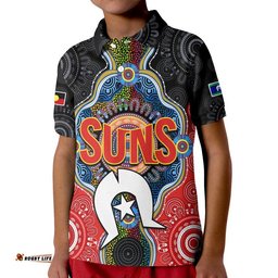 Suns Football NAIDOC Week Polo Shirt Indigenous Amazing Aussie