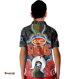Suns Football NAIDOC Week Polo Shirt Indigenous Amazing Aussie