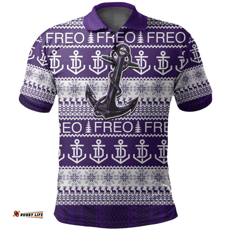 Australian Football League Christmas - Freo Polo Shirt Amazing Aussie