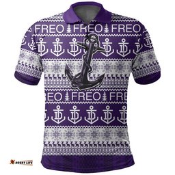 Australian Football League Christmas - Freo Polo Shirt Amazing Aussie
