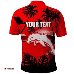 NRL Dolphins Polo Shirt Summer Vibe Style