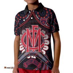 Custom Personalised Demons Football Polo Shirt Boomerang Indigenous Dots Amazing Aussie