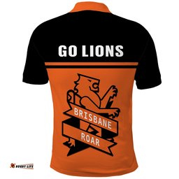 Brisbane Roar Football Polo Shirt Go Lions Simple Style Amazing Aussie