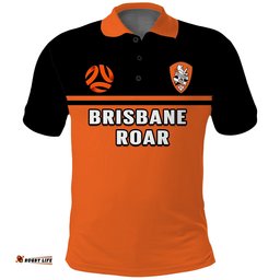 Brisbane Roar Football Polo Shirt Go Lions Simple Style Amazing Aussie