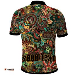 Custom Personalised Aussie Animal Aboriginal Art Polo Shirt Special Ver.01 Amazing Aussie