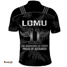 New Zealand Silver Fern Rugby Polo Shirt Aotearoa Godfather Proud Gone But Never Forgotten