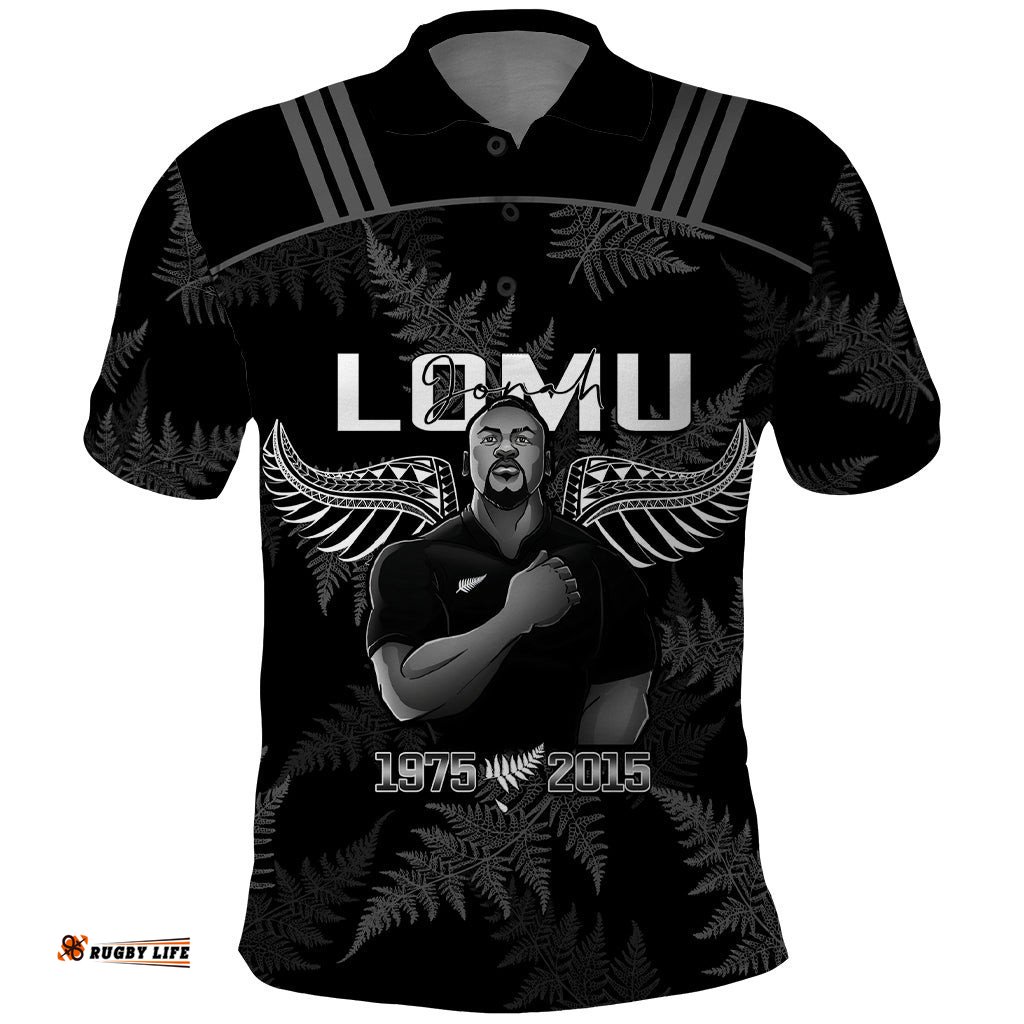 New Zealand Silver Fern Rugby Polo Shirt Aotearoa Godfather Proud Gone But Never Forgotten
