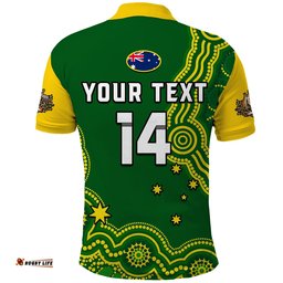 Custom Text And Number Australia Rugby Polo Shirt Jillaroos Champions Indigenous Green Style Amazing Aussie