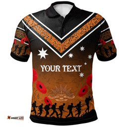 Australia South West Sydney Anzac Custom Polo Shirt - We Will Remember Polo Shirt Amazing Aussie