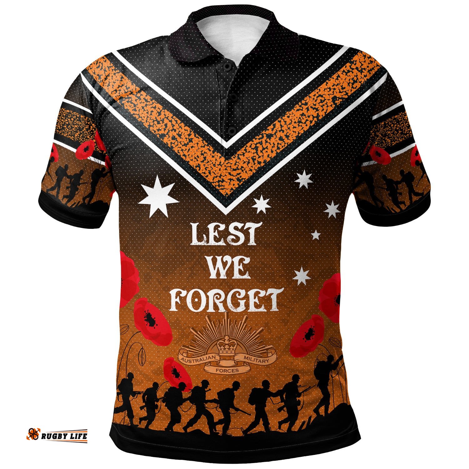 Australia South West Sydney Anzac Custom Polo Shirt - We Will Remember Polo Shirt Amazing Aussie