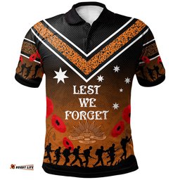 Australia South West Sydney Anzac Custom Polo Shirt - We Will Remember Polo Shirt Amazing Aussie