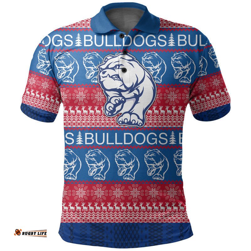 Australian Football League Christmas - Bulldogs Polo Shirt Amazing Aussie