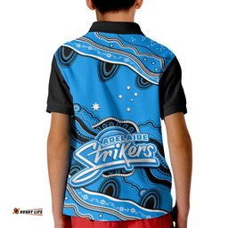 Adelaide Strikers Cricket Polo Shirt Aboriginal Painting Amazing Aussie