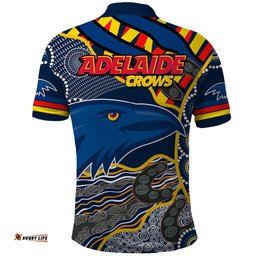 The Crows Football Polo Shirt Adelaide Be Unique Aboriginal Dots