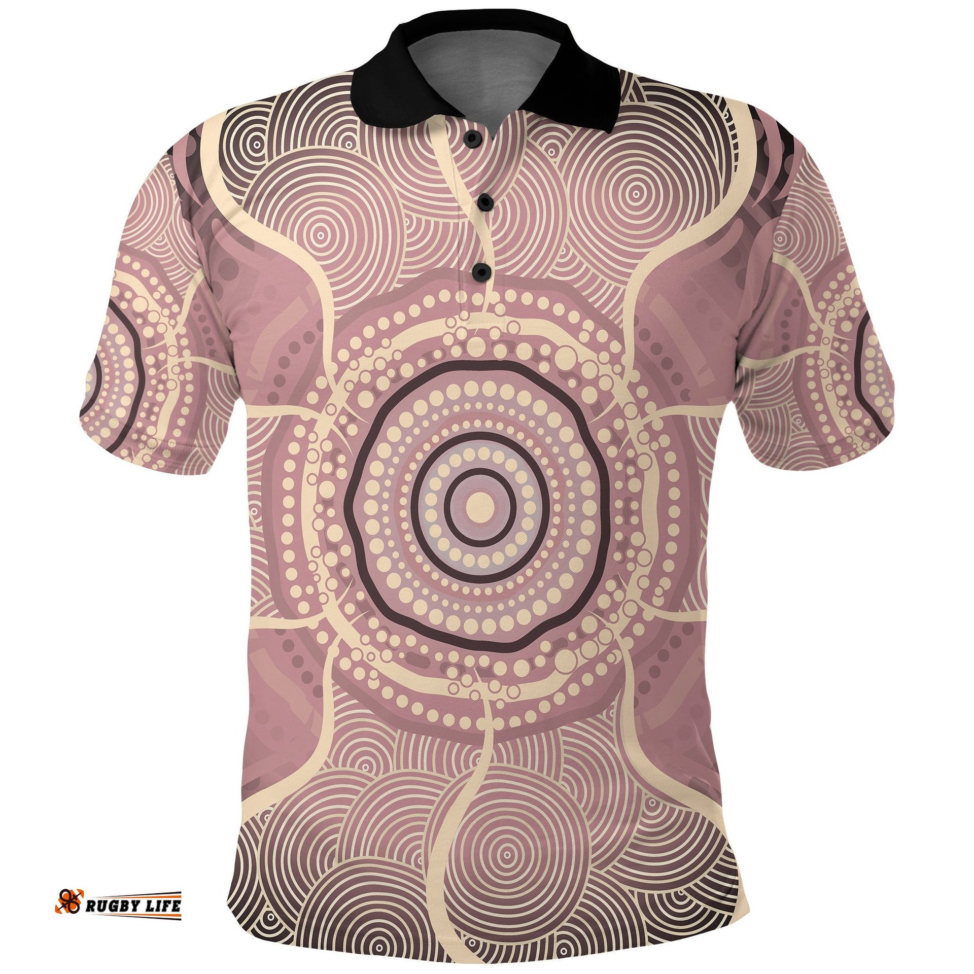 Wintjalangu Saints Aussie Indigenous Polo Shirt Ceramic Arts