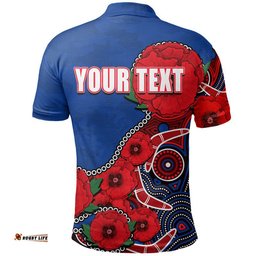 Custom Personalised Anzac Day NRL-Knights Army Mix Aboriginal Polo Shirt Amazing Aussie