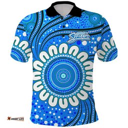 Custom Personalised Adelaide Strikers Cricket Polo Shirt Aboriginal Amazing Aussie