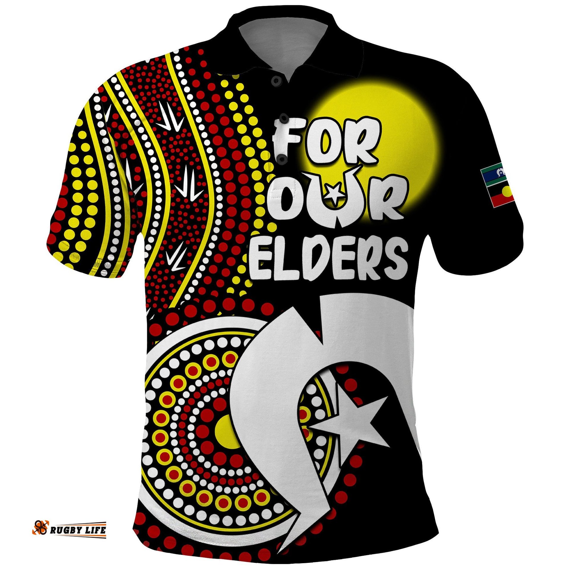 2023 NAIDOC Week Polo Shirt For Our Elders Artsy Style Amazing Aussie