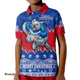 Custom Personalised And Number Bulldogs Unique Winter Season Polo Shirt Dogs Merry Christmas Amazing Aussie