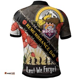 Sea Eagles Rugby Polo Shirt - Custom Remembrance Day LEST WE FORGET Polo Shirt Amazing Aussie