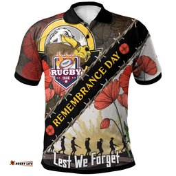 Sea Eagles Rugby Polo Shirt - Custom Remembrance Day LEST WE FORGET Polo Shirt Amazing Aussie