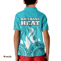 Brisbane Heat Indigenous Aboriginal Arts Polo Shirt Amazing Aussie