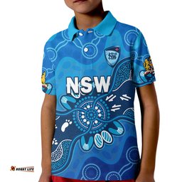 New South Wales Cricket Polo Shirt NSW 2022 Aboriginal Art Amazing Aussie