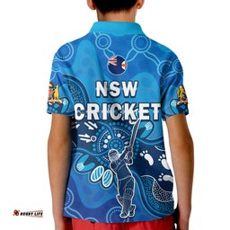 New South Wales Cricket Polo Shirt NSW 2022 Aboriginal Art Amazing Aussie
