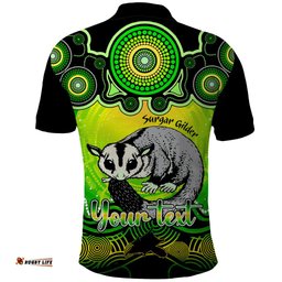 Personalised Australia Gemini Sugar Gilder Zodiac Polo Shirt Auz Astrology Aboriginal - Green
