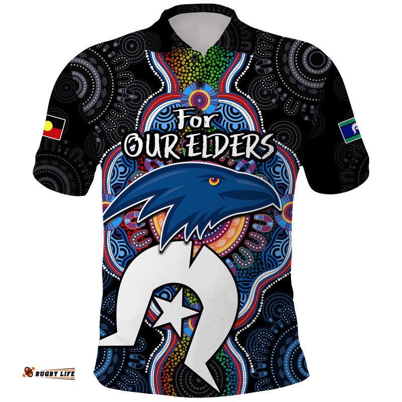 Crows Football NAIDOC Week 2023 Polo Shirt For Our Elders Indigenous Amazing Aussie