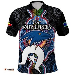 Crows Football NAIDOC Week 2023 Polo Shirt For Our Elders Indigenous Amazing Aussie