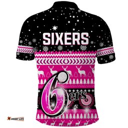 Sydney Sixers Cricket Polo Shirt Christmas Aboriginal Amazing Aussie