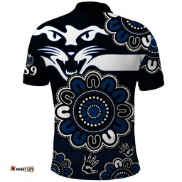 AFL Geelong Cats 1859 Aboriginal Polo Shirt Amazing Aussie