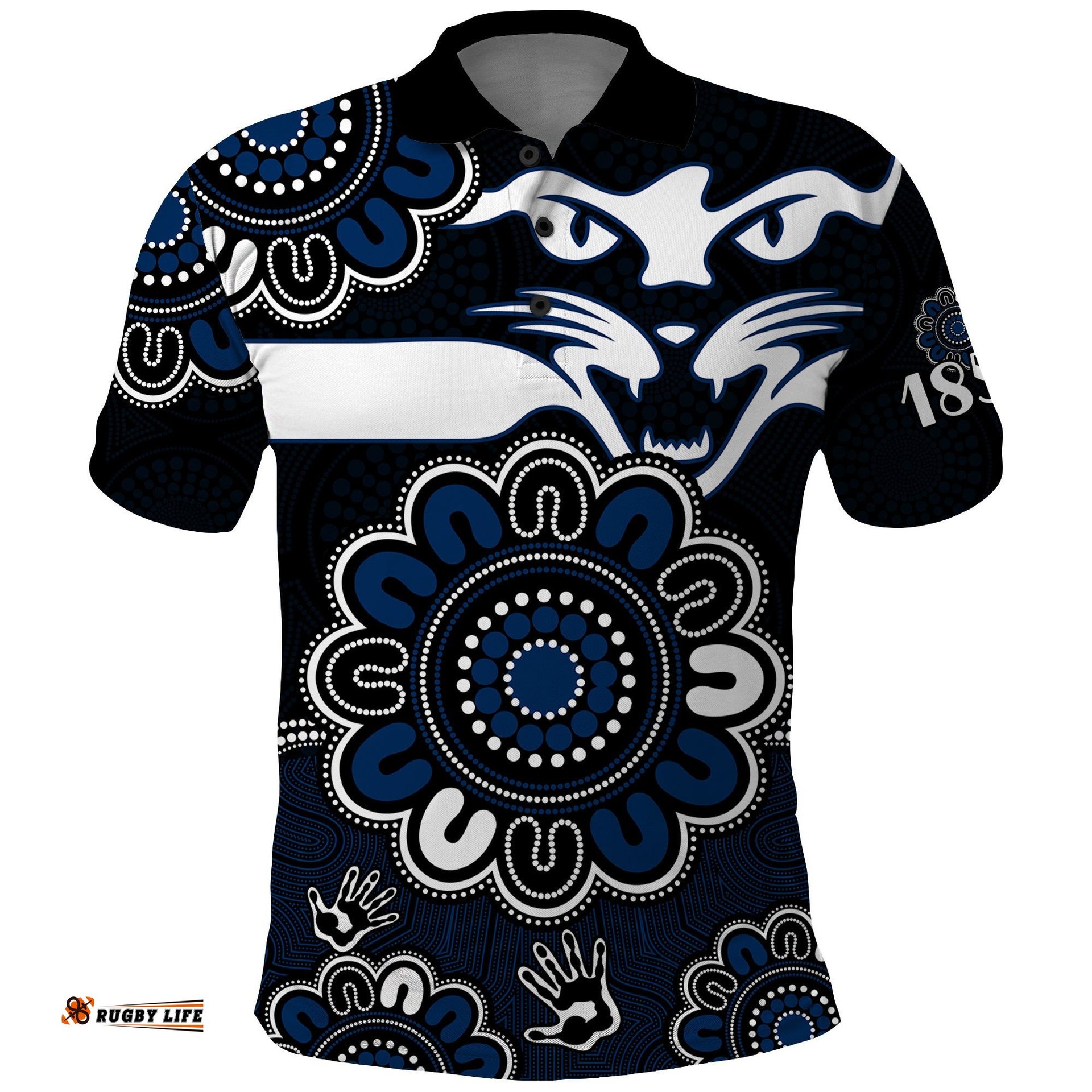 AFL Geelong Cats 1859 Aboriginal Polo Shirt Amazing Aussie