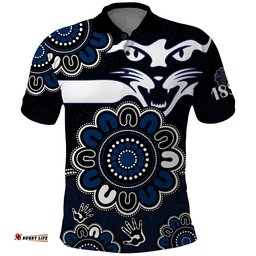 AFL Geelong Cats 1859 Aboriginal Polo Shirt Amazing Aussie