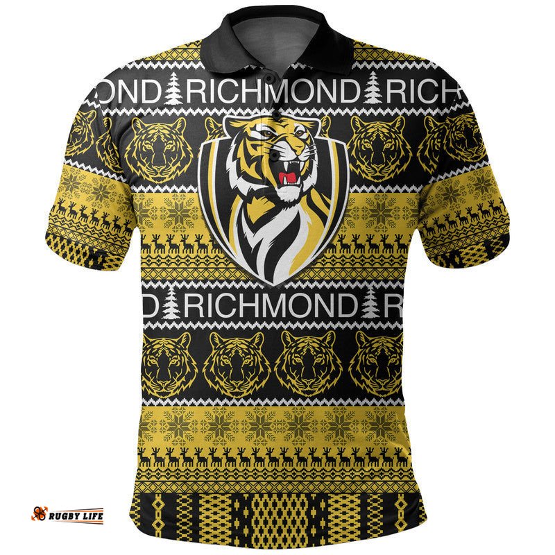Australian Football League Christmas - Richmond Polo Shirt Amazing Aussie